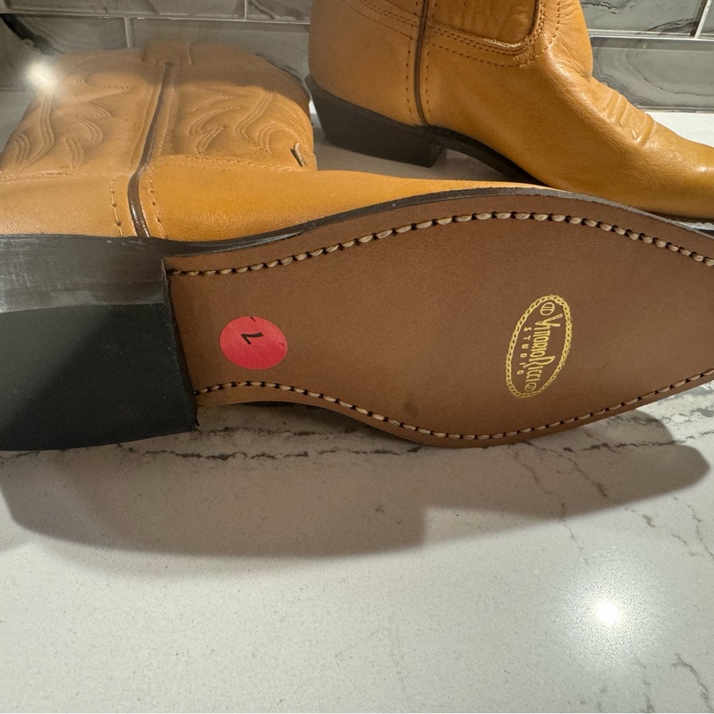 New never worn boots - camel color Vittorio Rocco Studio boots.